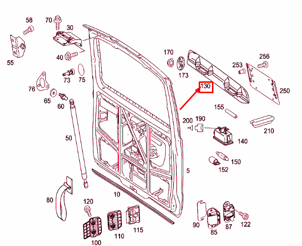 new mb vito w639 rear license plate trim cover a63974327307f24 original