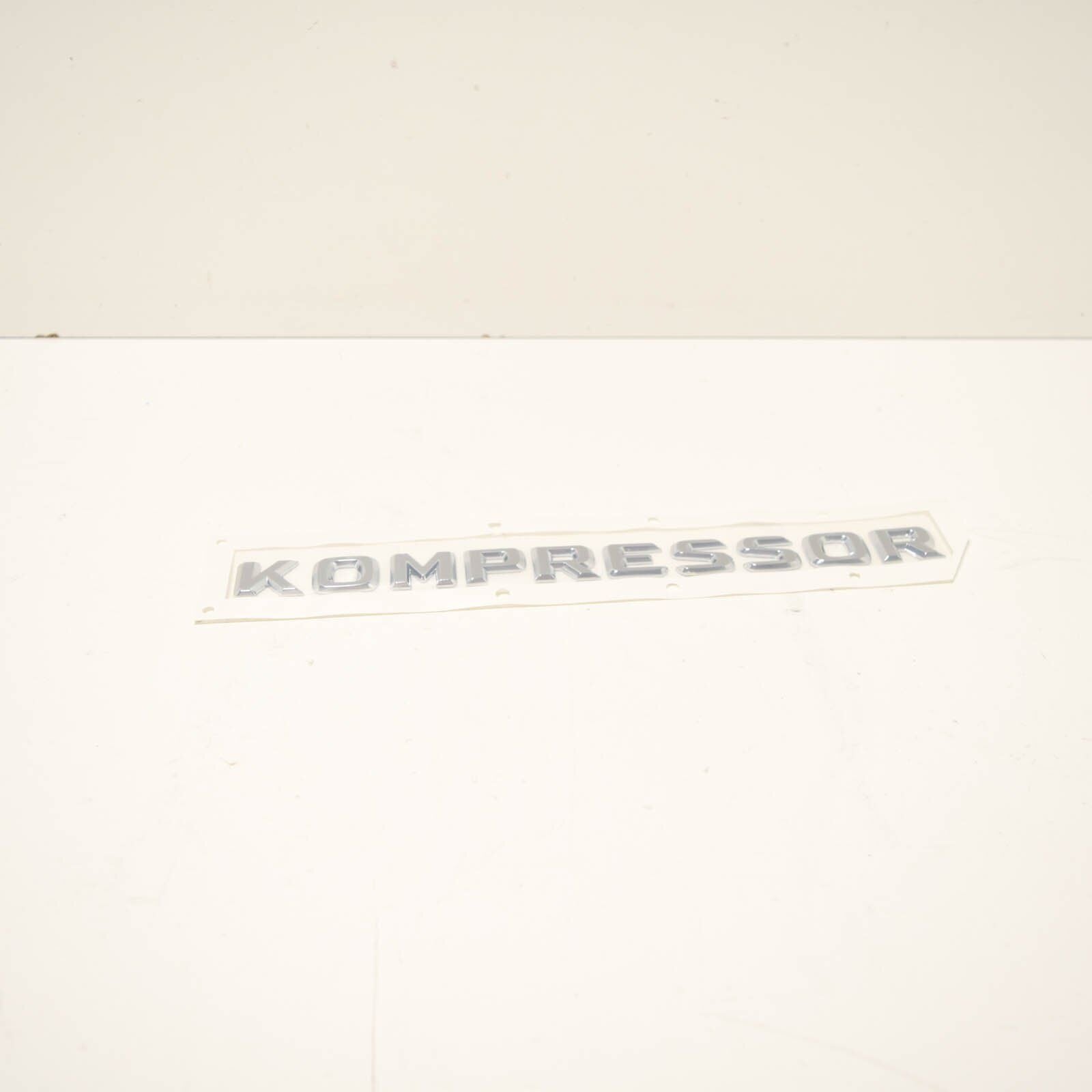 NEW MB SLK R170 TRUNK LID KOMPRESSOR CHROME BADGE A2038173015 ORIGINAL