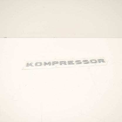 NEW MB SLK R170 TRUNK LID KOMPRESSOR CHROME BADGE A2038173015 ORIGINAL