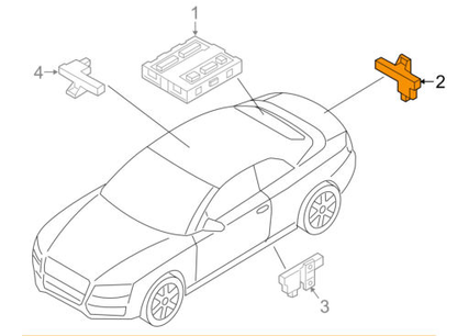 NEW AUDI A4 B8 KEYLESS ENTRY DETECTOR 8K0907247 ORIGINAL