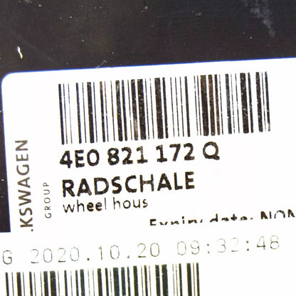 NEW AUDI A8 D3 FRONT RIGHT WHEEL HOUSING LINER FRONT PART 4E0821172Q