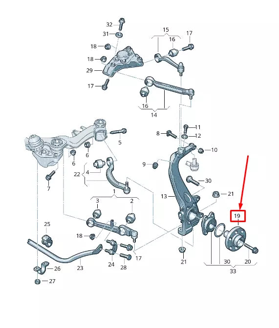 NEW AUDI A6 AVANT C6 FRONT WHEEL HUB 4F0501652A ORIGINAL