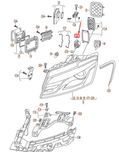 NEW AUDI Q5 8R HEADLIGHT RANGE CONTROL MOTOR 8R0941293