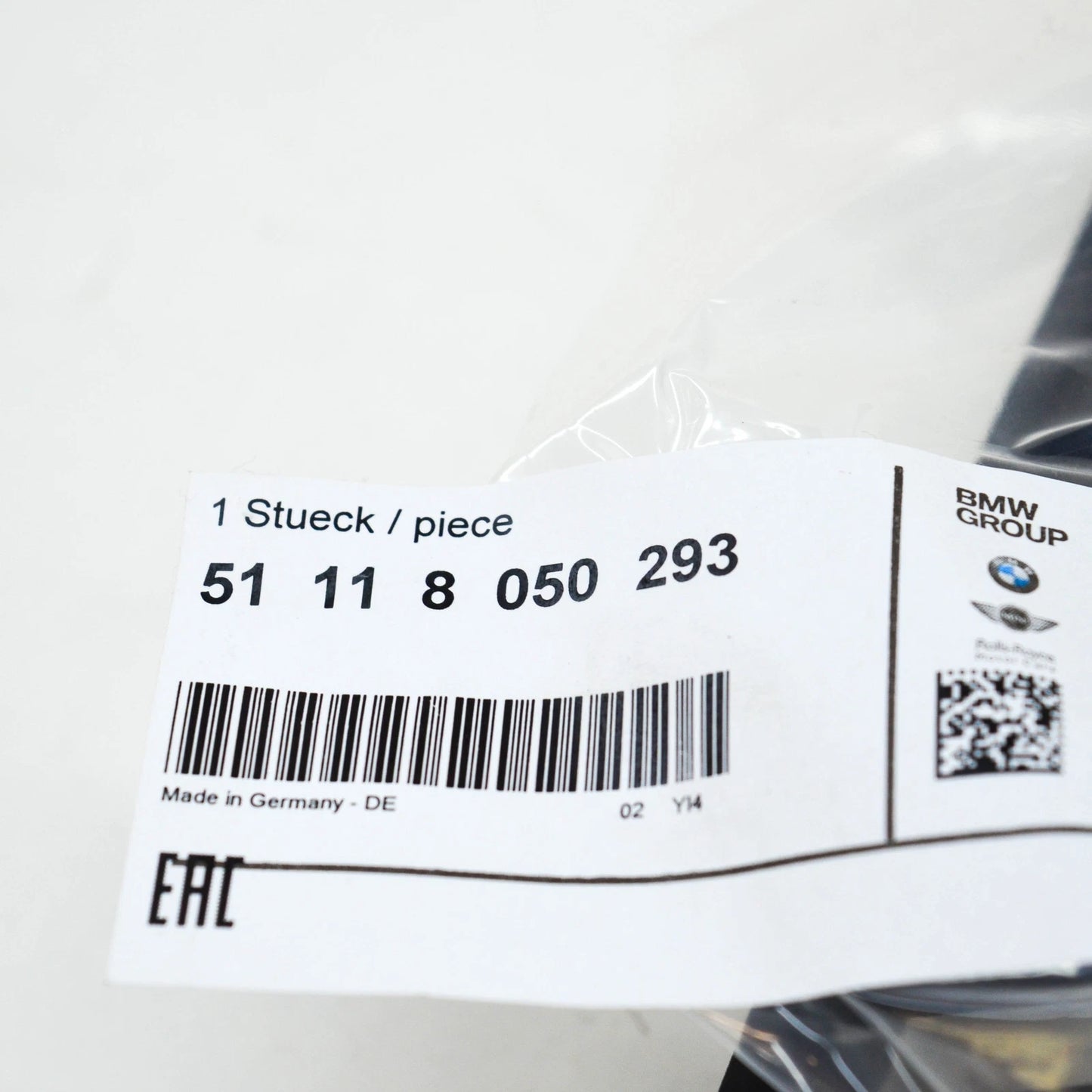 NEW BMW 7 F01 FRONT M BUMPER LOWER CENTER GRILLE ACC 51118050293 2015 ORIGINAL