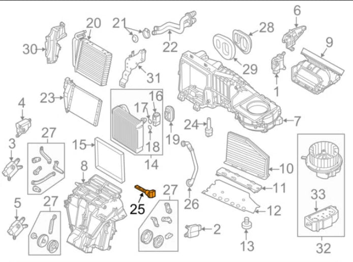 NEW AUDI A8 D4 INTERIOR TEMPERATURE SENSOR 6Q0820539 2014