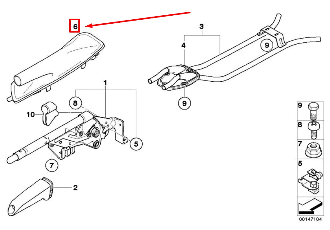 NEW BMW 3 E90 LEATHER PARKING BRAKE BOOT 34426951561 6951561 ORIGINAL