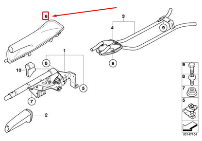 NEW BMW 3 E90 LEATHER PARKING BRAKE BOOT 34426951561 6951561 ORIGINAL