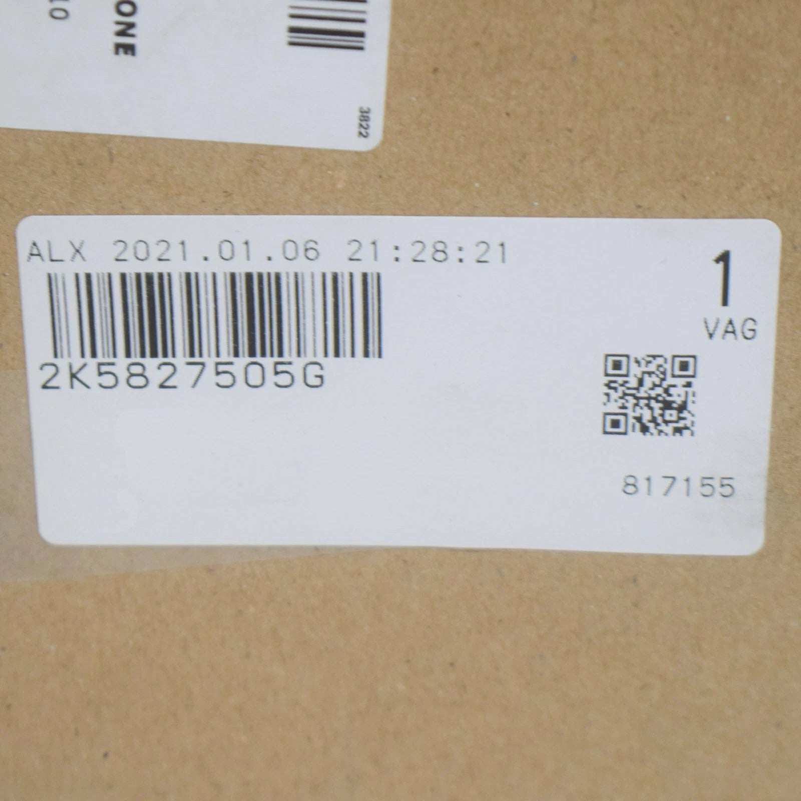 NEW VOLKSWAGEN CADDY 2K REAR LID LOCK WITH MICROSWITCH 2K5827505G