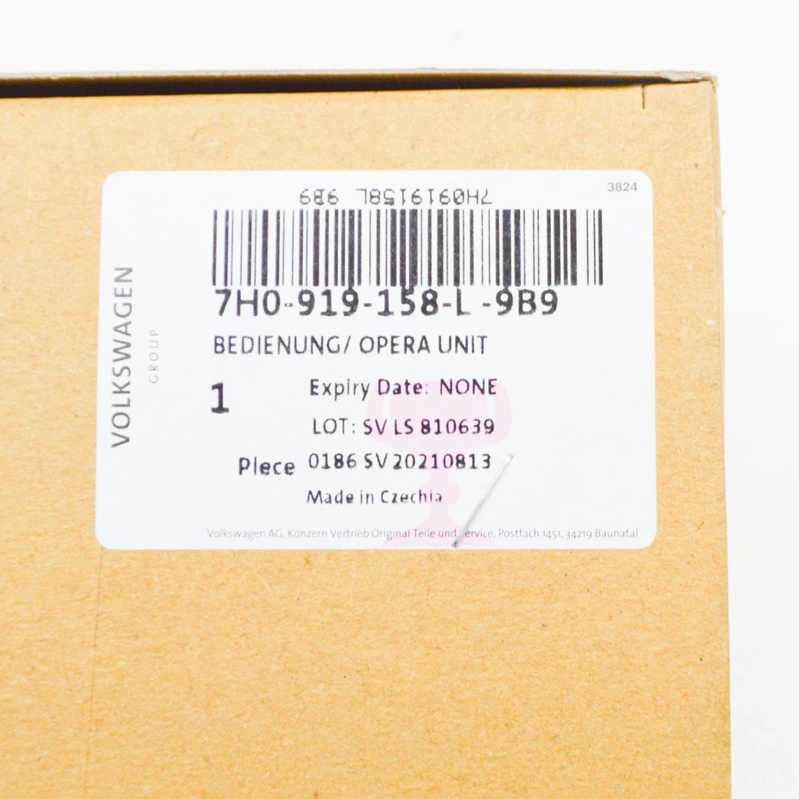 NEW VW TRANSPORTER T5 SUPPLEMENTARY HEATER CONTROL PANEL 7H0919158L9B9