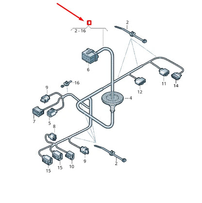NEW VW TRANSPORTER VI T6 ADDITIONAL HEATER WIRING HARNESS 7E0971478FE