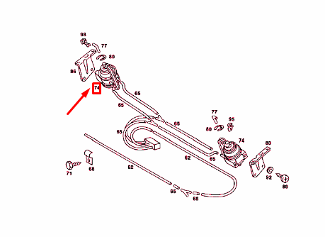 NEW MERCEDES-BENZ SL R107 A/C VACUUM ELEMENT A0008001175 ORIGINAL