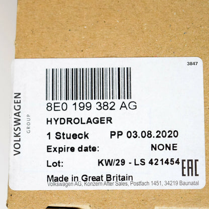 NEW AUDI A4 B7 RIGHT ENGINE MOUNT 8E0199382AG 2.0 TDI 120KW ORIGINAL