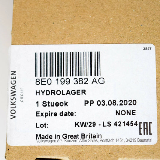 NEW AUDI A4 B7 RIGHT ENGINE MOUNT 8E0199382AG 2.0 TDI 120KW ORIGINAL