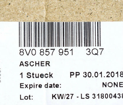 NEW AUDI A3 8V CENTER CONSOLE ASHTRAY 8V08579513Q7