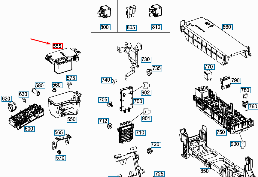 NEW MERCEDES-BENZ VITO W447 EQUIPMENT COMPARTMENT BOX COVER A4475400082 ORIGINAL