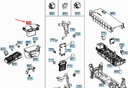 NEW MERCEDES-BENZ VITO W447 EQUIPMENT COMPARTMENT BOX COVER A4475400082 ORIGINAL
