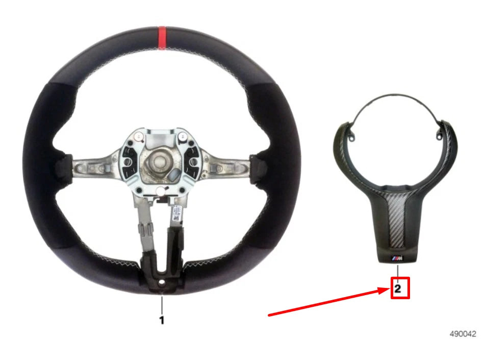 NEW BMW X2 F39 STEERING WHEEL MECHANISM COVER 32302345201 2345201 ORIGINAL