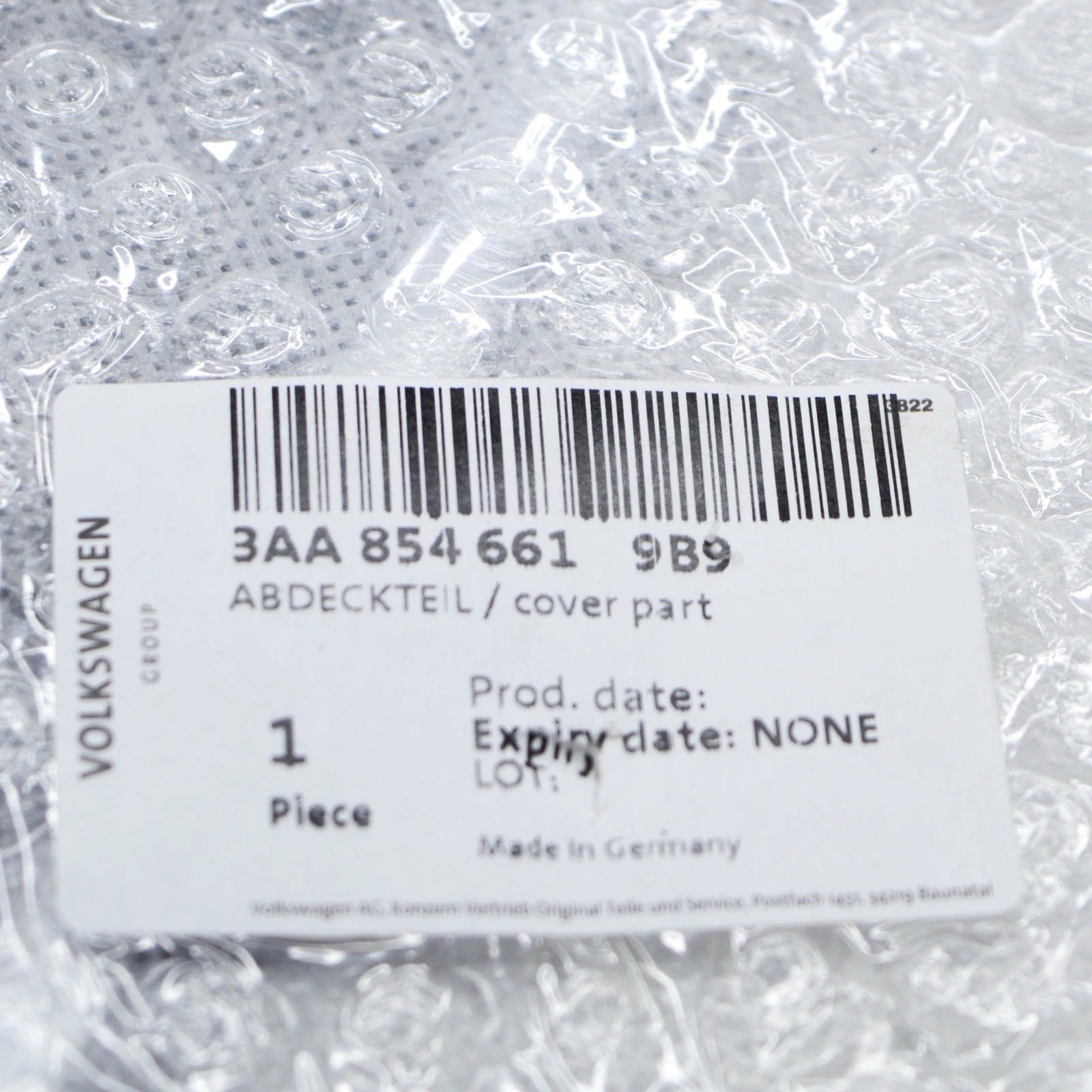 NEW VW PASSAT B7 36 FRONT LEFT BUMPER VENTILATION GRILLE 3AA8546619B9