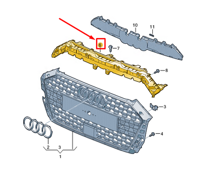 new audi a1 gb radiator grille closing element 82a8530379b9 original