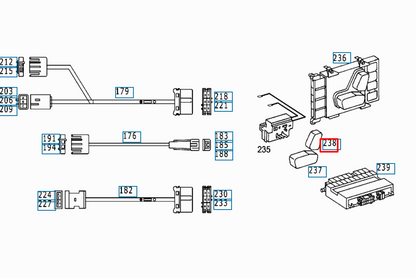 NEW MERCEDES-BENZ M W163 LEFT POWER SEAT SWITCH A1248211858 ORIGINAL