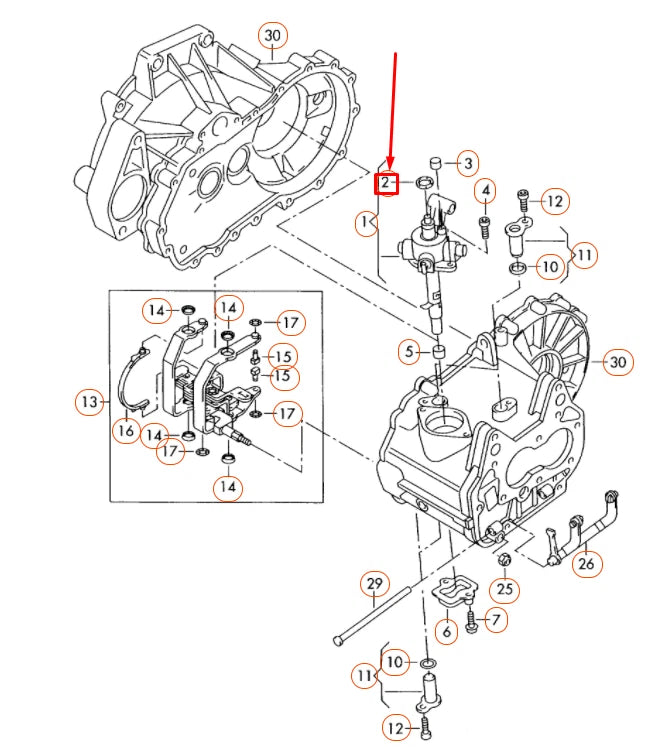 NEW AUDI A1 MK1 SELECTOR SHAFT OIL SEAL 02A301227M ORIGINAL