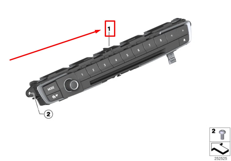 NEW BMW 4 GRAN COUPE F36 AUDIO FBM OPERATING UNIT 6814184 61316814184 ORIGINAL