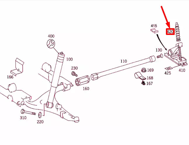 NEW MERCEDES-BENZ ML W163 FRONT AXLE SET SCREW CAP A1639880135 ORIGINAL