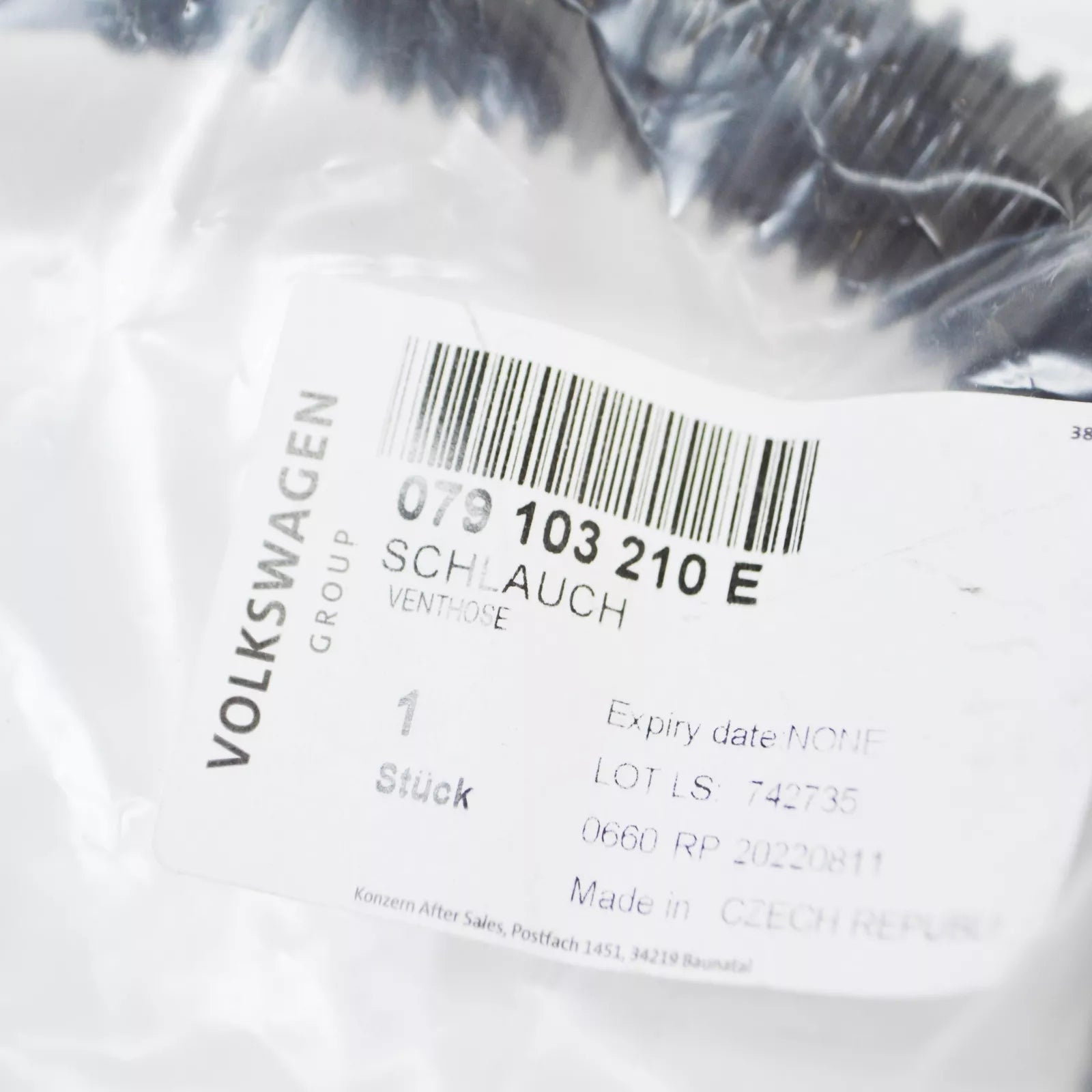 NEW AUDI RS4 B8 RIGHT ENGINE CRANKCASE VENT VALVE 079103210E ORIGINAL