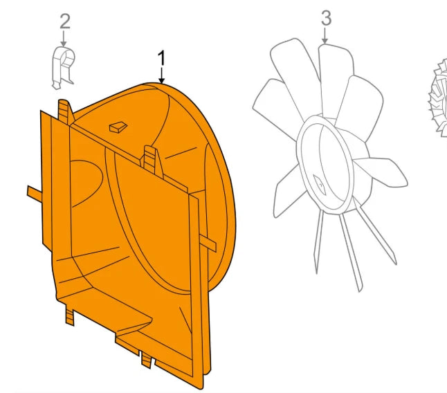 NEW MERCEDES BENZ E W210 FAN SHROUD A2105050455