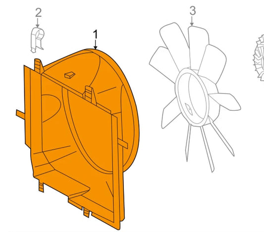 NEW MERCEDES BENZ E W210 FAN SHROUD A2105050455