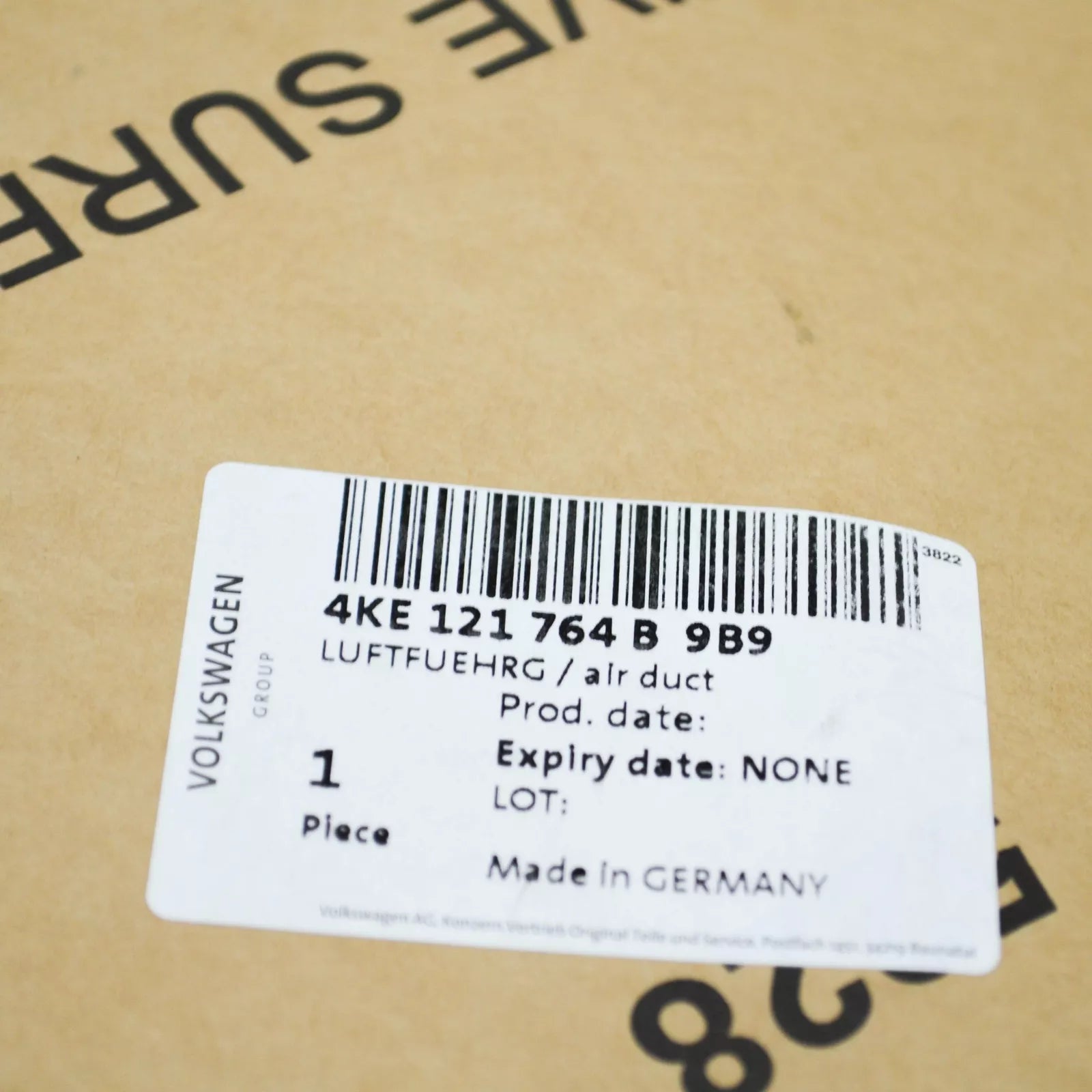 NEW AUDI E-TRON GEN FRONT BUMPER COVER RIGHT AIR DUCT 4KE121764B9B9