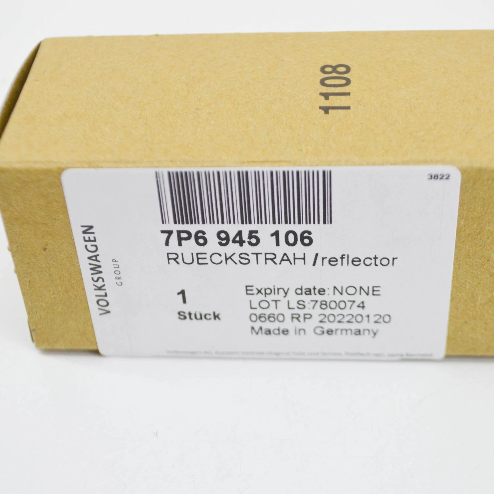 NEW VW TOUAREG 7P MK2 REAR RIGHT BUMPER LIGHT REFLECTOR 7P6945106 ORIGINAL