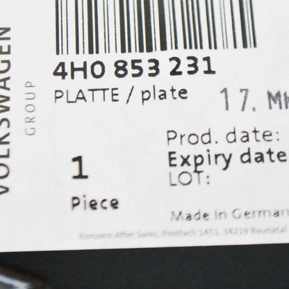 NEW AUDI A8 S8 QUATTRO RETAINING PLATE 4H0853231