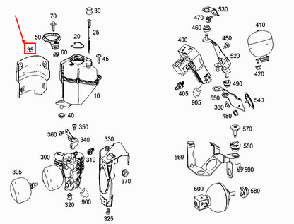 new mercedes-benz s w222 engine oil tank shielding a2223270086 original