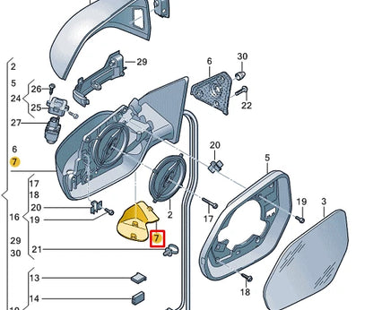 NEW AUDI Q8 4MN FRONT LEFT MIRROR COVER TRIM 4M88579959B9 ORIGINAL