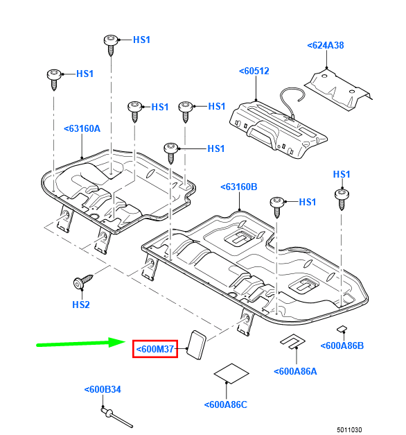 new ford mondeo mk4 rear seat base cover 1m51-519c67-aa3zhe 1487353 original