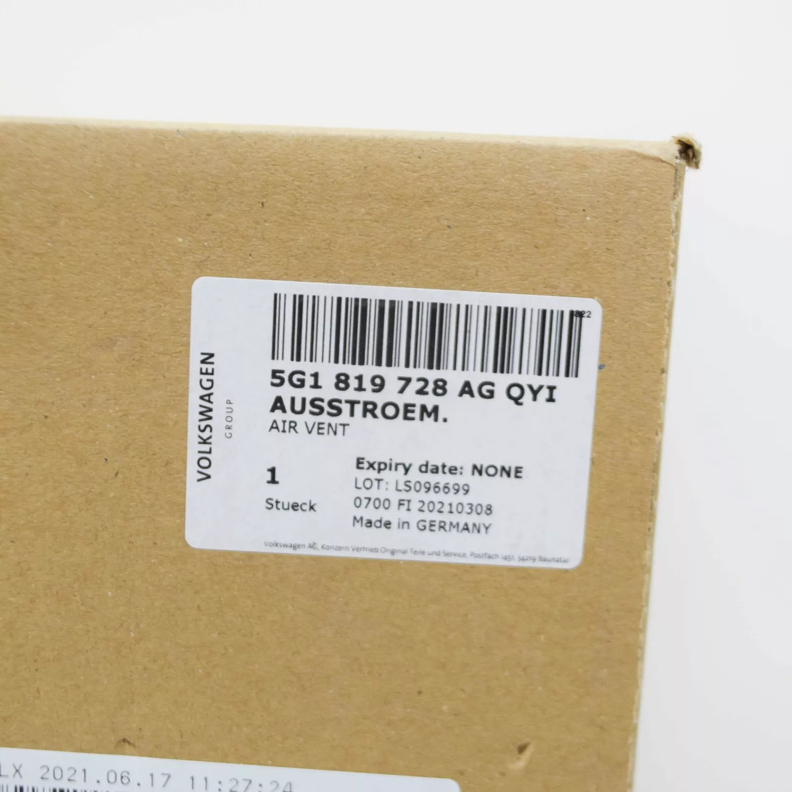 NEW VW GOLF MK7 INSTRUMENT PANEL CENTRE VENT LHD 5G1819728AGQYI ORIGINAL