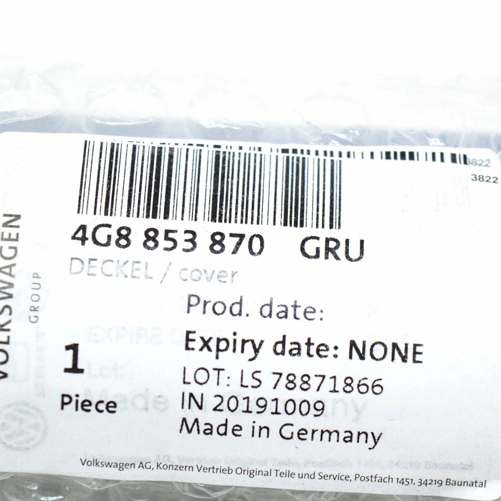 NEW AUDI A7 4G SILL END CAP COVER 4G8853870 GRU