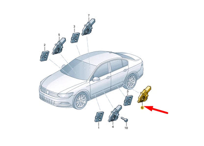 NEW VW PASSAT B8 REAR LEFT DOOR WINDOW REGULATOR MOTOR 5Q4959812H ORIGINAL