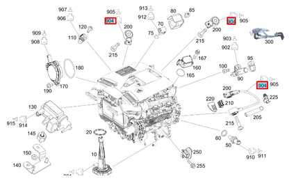 NEW MERCEDES-BENZ A W177 WIRING CABLE CONNECTOR PLUG A0005456019 ORIGINAL