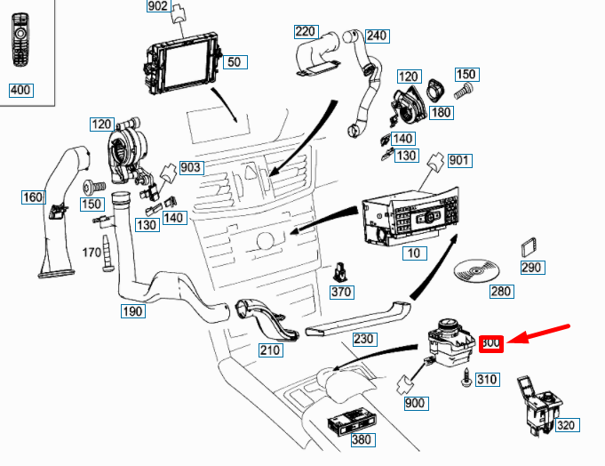 NEW MERCEDES-BENZ E C207 AUDIO COMAND CONTROL PANEL SWITCH A2128702951 ORIGINAL