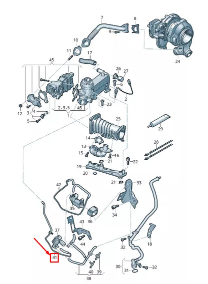 NEW AUDI Q7 4M ENGINE VACUUM PIPE 059131377F