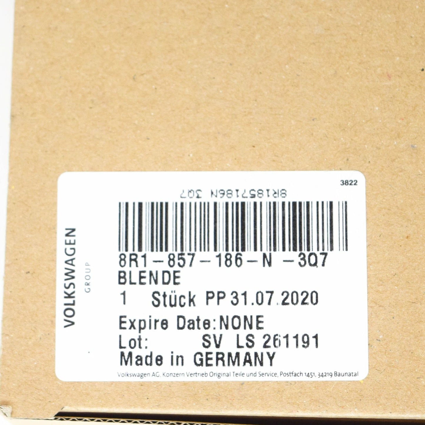 NEW AUDI Q5 8R INSTRUMENT PANEL CENTER SCREEN TRIM LHD 8R1857186N3Q7