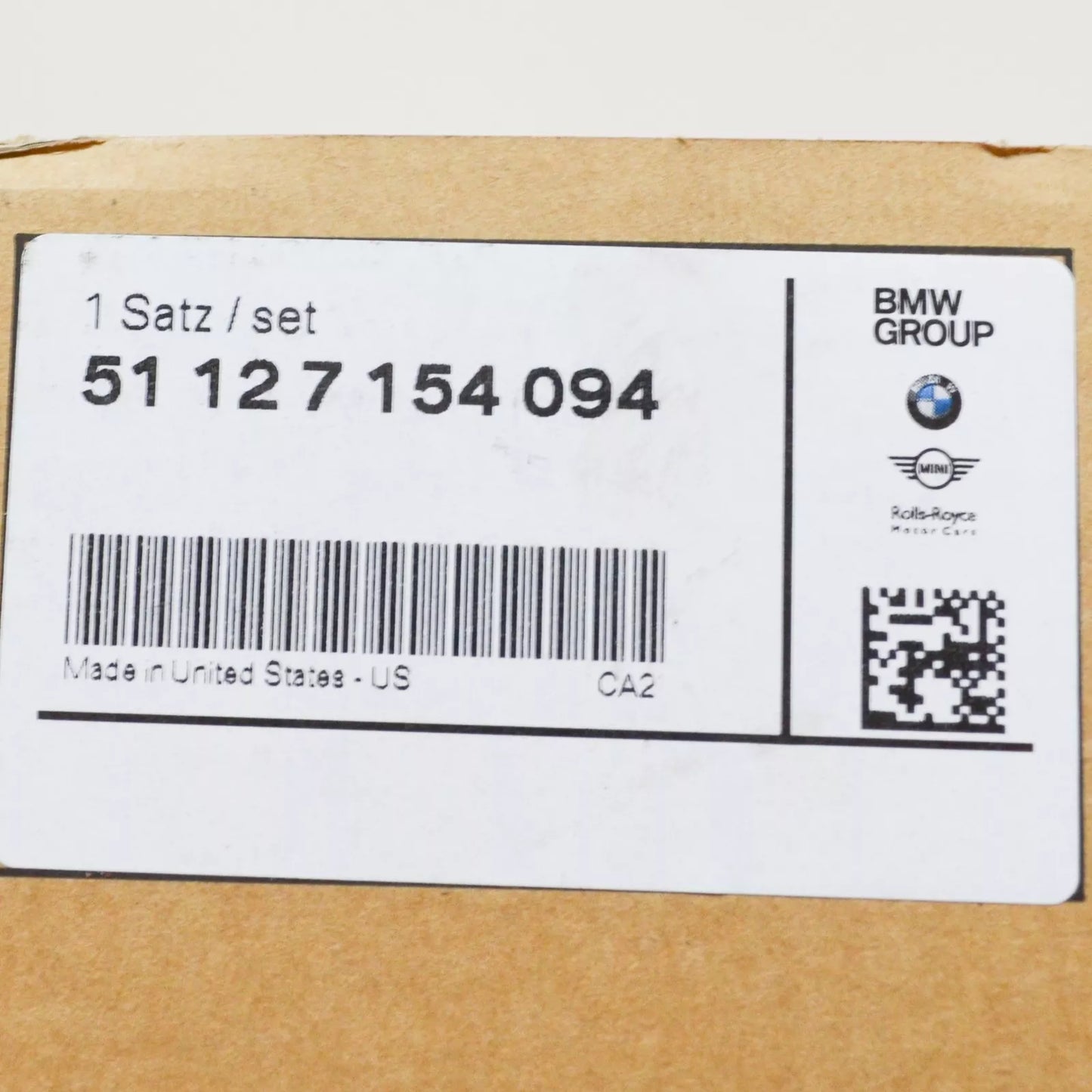 NEW BMW E70 EXHAUST TIP TRIM KIT FOR BUMPER COVER REAR 7154094 51127154094