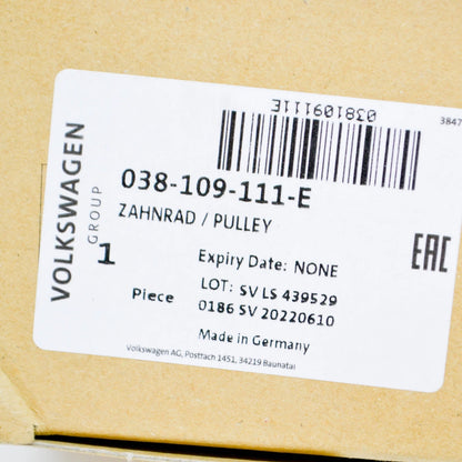 NEW AUDI A3 8P TOOTHED BELT PULLEY 038109111E