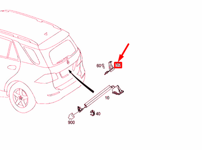 NEW MERCEDES-BENZ GLE W166 REAR CAMERA BRACKET A1667570114 ORIGINAL