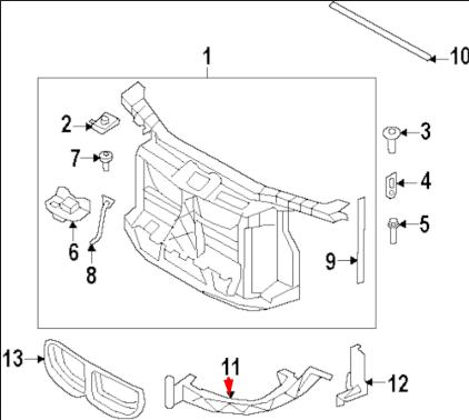 new bmw 1 e88 front left headlight bracket 51117148761 original