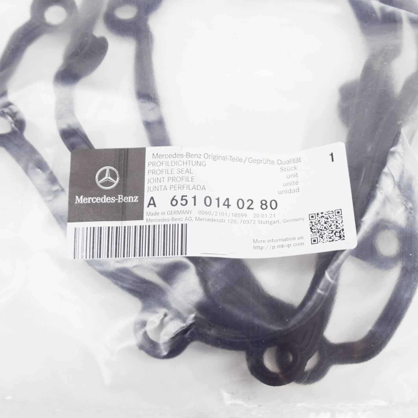 NEW MERCEDES-BENZ E-CLASS W212 ENGINE OIL PAN GASKET A6510140280 ORIGINAL