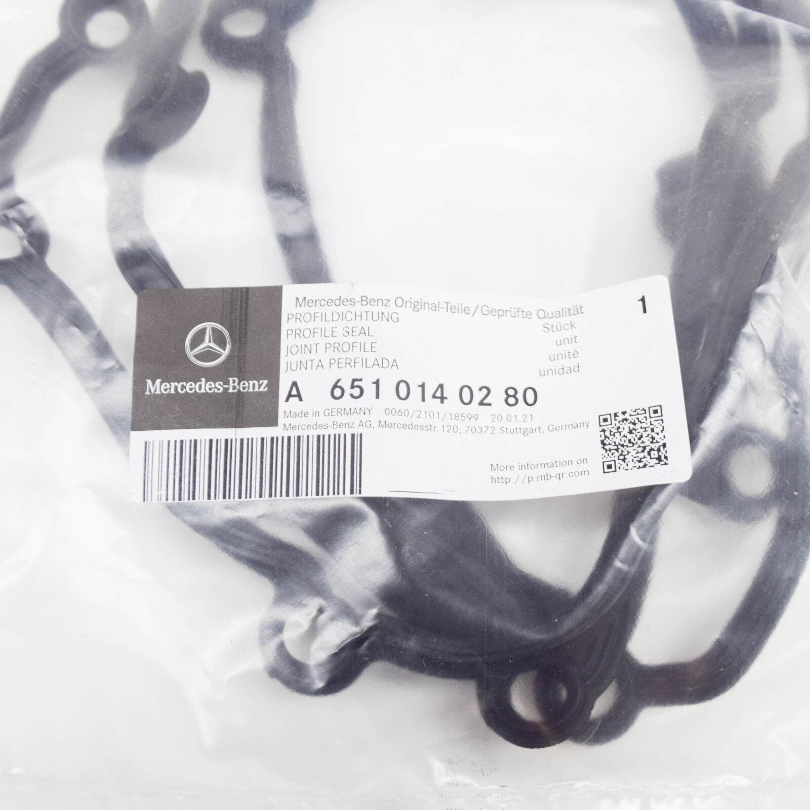 NEW MERCEDES-BENZ E-CLASS W212 ENGINE OIL PAN GASKET A6510140280 ORIGINAL