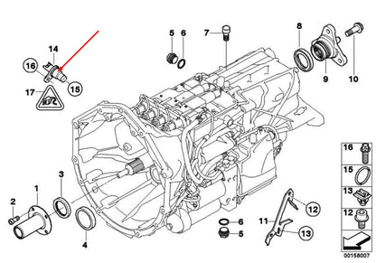 NEW BMW Z4 E89 CRANKSHAFT POSITION SENSOR 13627525015 7525015 3.0 PETROL